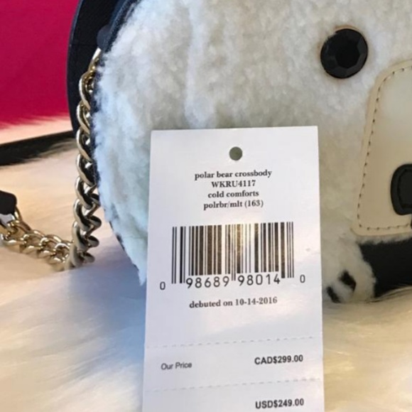 kate spade cold comforts polar bear crossbody bag - Picture 5 of 7